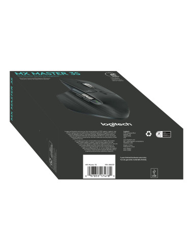 Logitech MX MASTER 3S Wireless Mouse, Graphite | Logitech