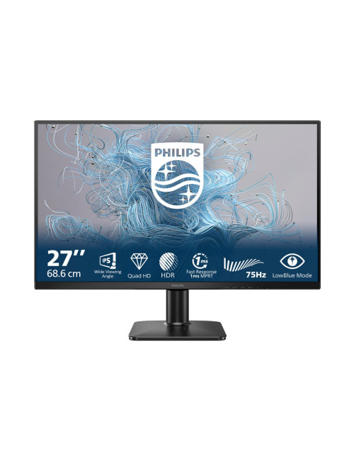 Philips | 27E2N1500L/00 | 27 " | IPS | Quad HD | 16:9 | 75 Hz | 4 ms | 2560 x 1440 pixels | 300 cd/m | HDMI ports quantity 1 | B