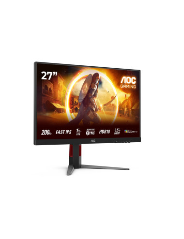 AOC | 27G4HA | 27 " | Fast IPS | FHD | 16:9 | 200 Hz | 0.5 ms | 1920 x 1080 pixels | 300 cd/m | HDMI ports quantity 2 | Black