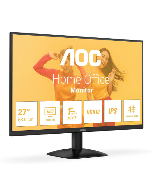 AOC | Q27B35E | 27 " | IPS | QHD | 16:9 | 75 Hz | 1 ms | 2560 x 1440 pixels | 300 cd/m | HDMI ports quantity 1 | Black