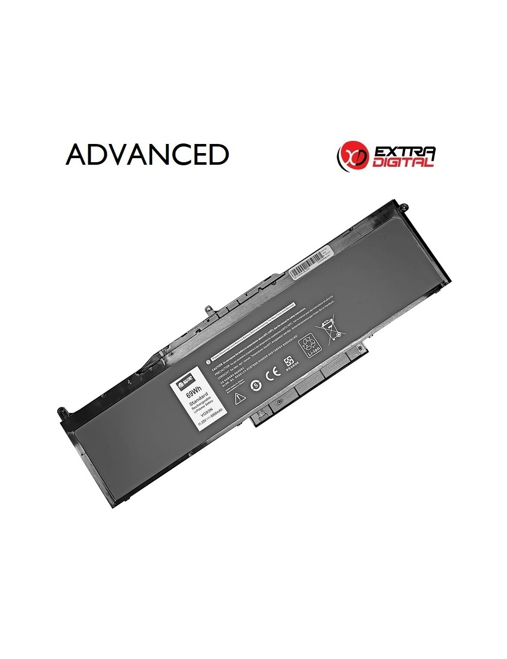 Notebook Battery DELL VG93N, 6000mAh, Extra Digital Advanced