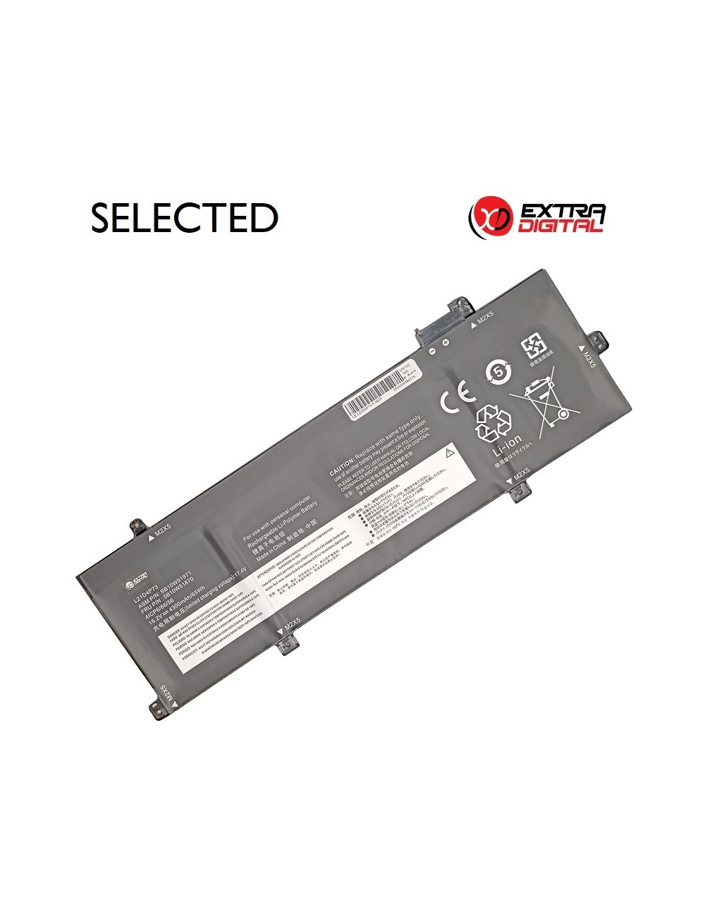 Notebook baterija,LENOVO L21D4P73, 4300 mAh, Extra Digital Selected