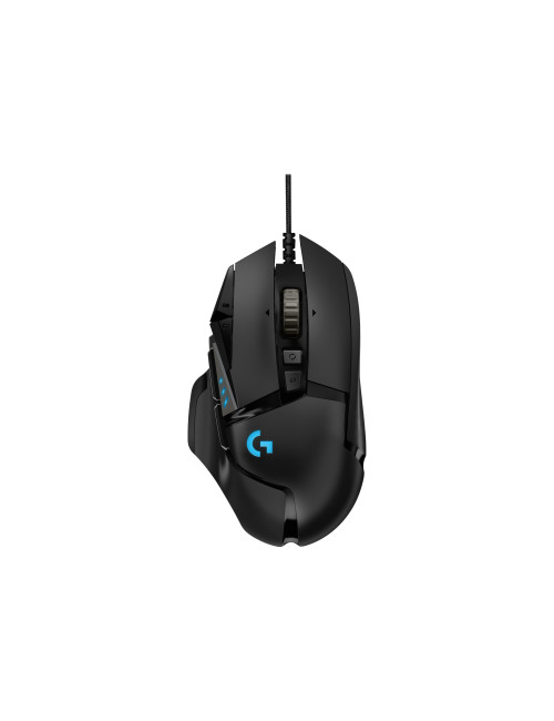 Logitech G502 Hero Wired Gaming Mouse, Black
