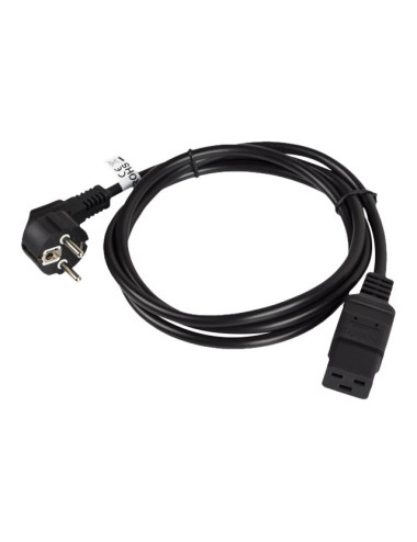Lanberg CEE 7/7- IEC 320 C19 power cord 1.8m 16A VDE, black | Lanberg