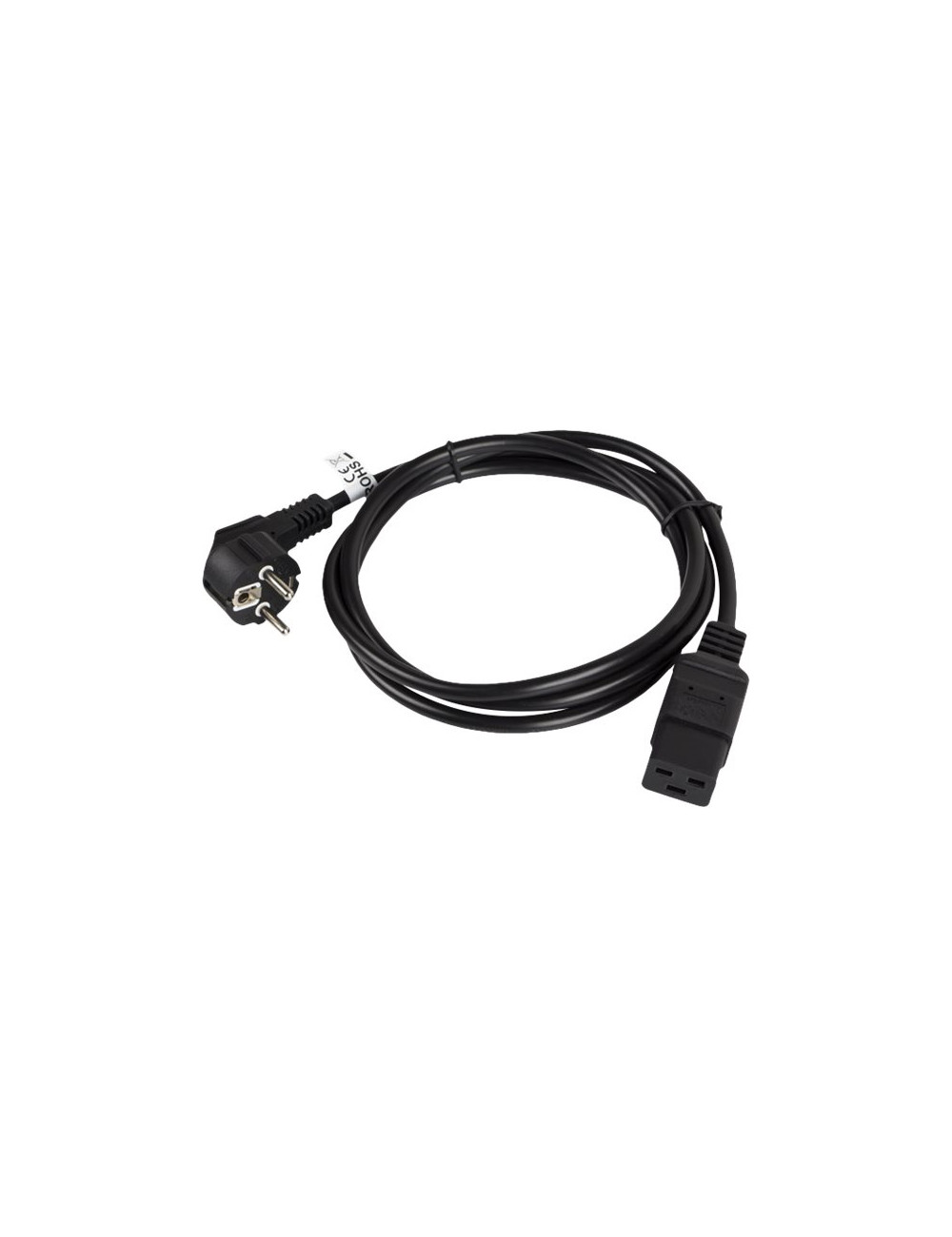 Lanberg CEE 7/7- IEC 320 C19 power cord 1.8m 16A VDE, black | Lanberg