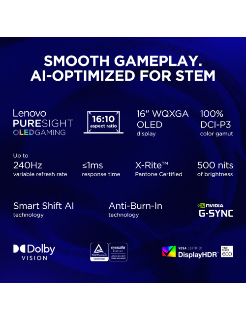 Lenovo Legion 7 16IAX10 | Glacier White | 16 " | OLED | WQXGA | 2560 x 1600 pixels | Intel Core Ultra 9 | 275HX | 32 GB | CSODIM