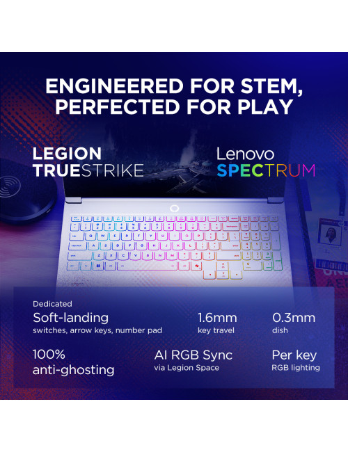 Lenovo Legion 7 16IAX10 | Glacier White | 16 " | OLED | WQXGA | 2560 x 1600 pixels | Intel Core Ultra 9 | 275HX | 32 GB | CSODIM