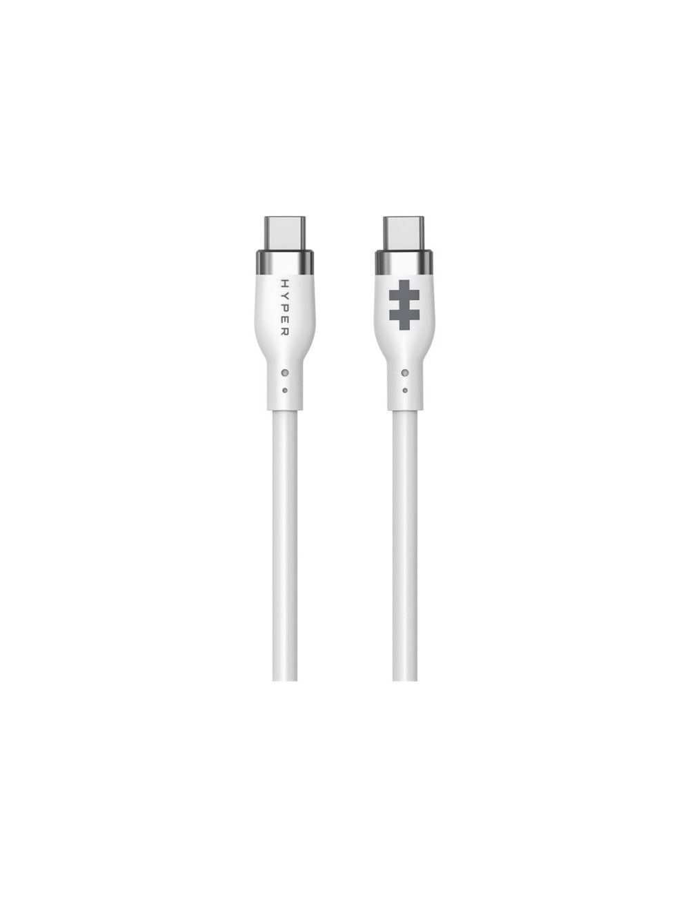 Hyper 1.5m Silicone USB-C to USB-C 60W Charging Cable - White | Hyper