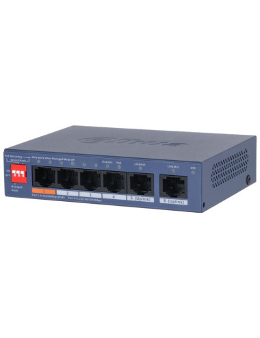 Switch|DAHUA|DH-CS4006-4ET2GT-60|Type L2|PoE ports 4|CS4006-4ET2GT-60