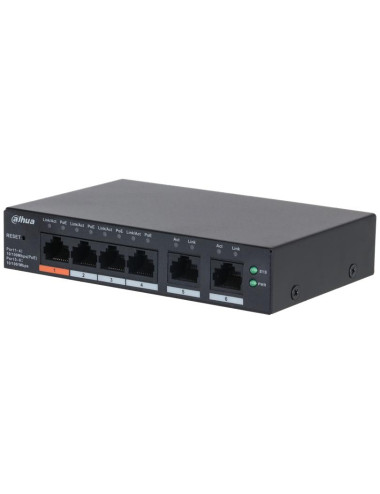 Switch|DAHUA|DH-CS4006-4ET2ET-60|Type L2|PoE ports 4|60 Watts|CS4006-4ET2ET-60