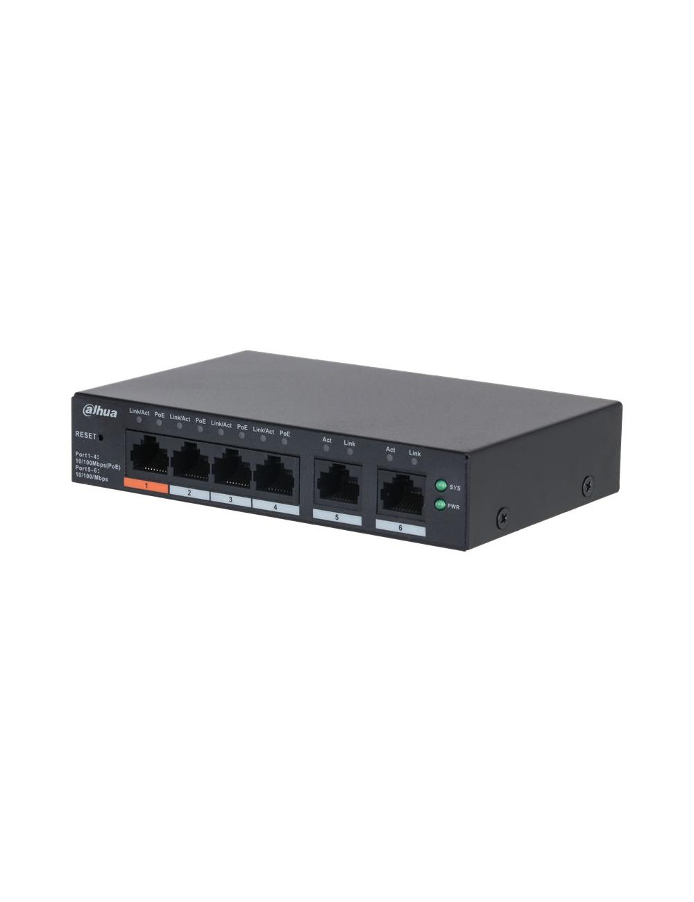 Switch|DAHUA|DH-CS4006-4ET2ET-60|Type L2|PoE ports 4|60 Watts|CS4006-4ET2ET-60