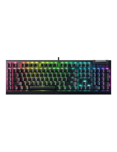 Razer | Mechanical Gaming Keyboard | BlackWidow V4 X | Mechanical Gaming Keyboard | Wired | US | Black | Yellow Mechanical Switc