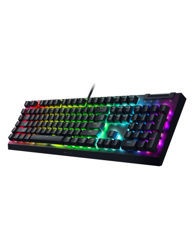 Razer | Mechanical Gaming Keyboard | BlackWidow V4 X | Mechanical Gaming Keyboard | Wired | US | Black | Yellow Mechanical Switc