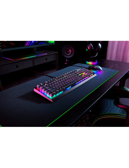 Razer | Mechanical Gaming Keyboard | BlackWidow V4 X | Mechanical Gaming Keyboard | Wired | US | Black | Yellow Mechanical Switc