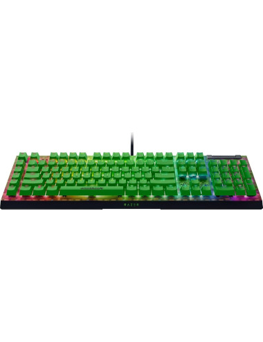Razer BlackWidow V4 X | Gaming keyboard | Wired | US | Minecraft Edition | Razer Green Mechanical Switches (Clicky)