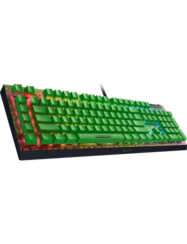 Razer BlackWidow V4 X | Gaming keyboard | Wired | US | Minecraft Edition | Razer Green Mechanical Switches (Clicky)