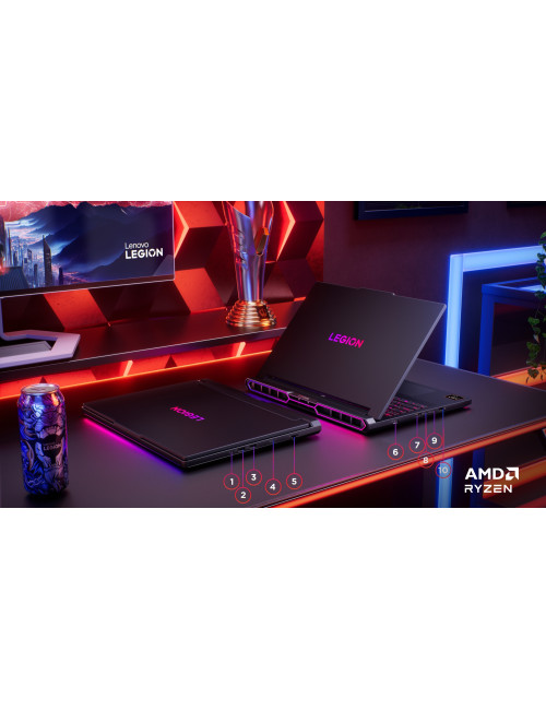 Lenovo Legion Pro 7 16AFR10H | Eclipse Black | 16 " | OLED | WQXGA | 2560 x 1600 pixels | Glossy | AMD Ryzen 9 | 9955HX | 32 GB 