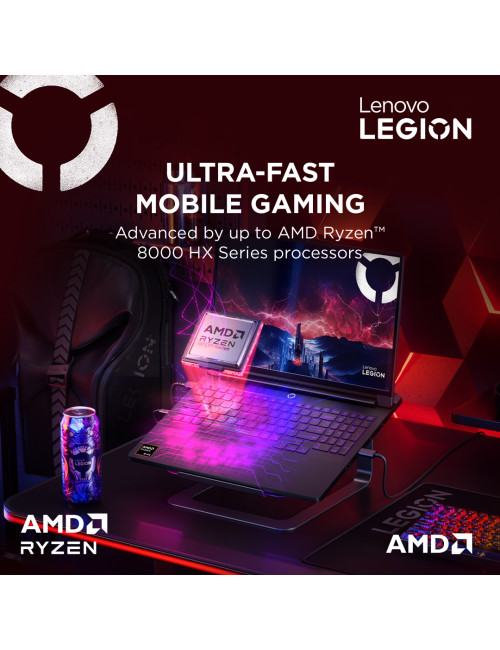 Lenovo Legion Pro 7 16AFR10H | Eclipse Black | 16 " | OLED | WQXGA | 2560 x 1600 pixels | Glossy | AMD Ryzen 9 | 9955HX | 32 GB 