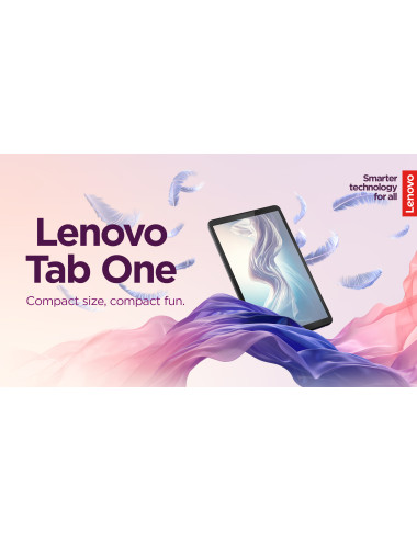 Lenovo Tab One 8.7 HD Touch MediaTek Helio G85/4GB/64GB/Arm Mali-G52/Android 14/Grey/LTE/2Y Warranty | Lenovo Tab (without power