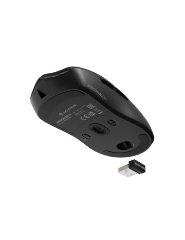 Genesis ZIRCON 500 G2 | Wireless/Wired | Gaming Mouse | 2.4 GHz, Bluetooth, USB | Black