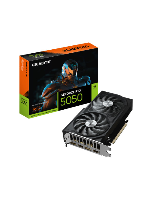 Gigabyte GeForce RTX 5050 WINDFORCE OC V2 8G | NVIDIA | 8 GB | GeForce RTX 5050 | GDDR6 | HDMI ports quantity 2 | PCI-E 5.0
