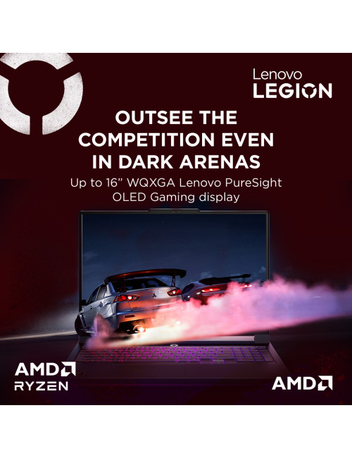Lenovo Legion Pro 7 16AFR10H | Eclipse Black | 16 " | OLED | WQXGA | 2560 x 1600 pixels | Glossy | AMD Ryzen 9 | 9955HX3D | 32 G