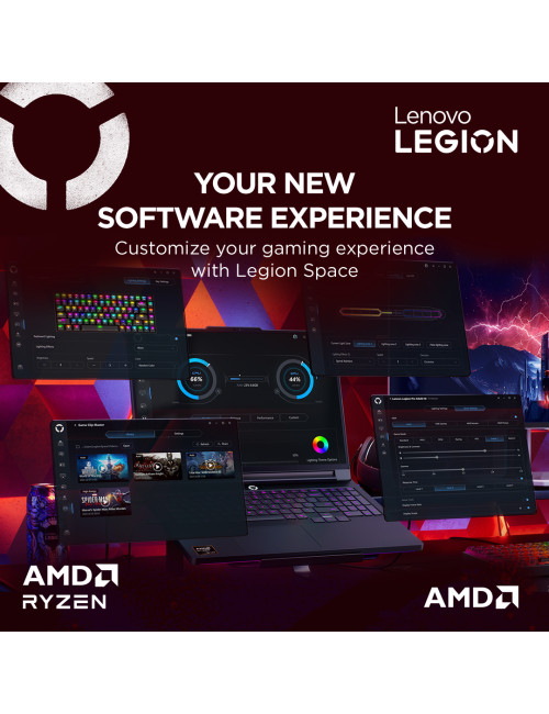 Lenovo Legion Pro 7 16AFR10H | Eclipse Black | 16 " | OLED | WQXGA | 2560 x 1600 pixels | Glossy | AMD Ryzen 9 | 9955HX3D | 32 G