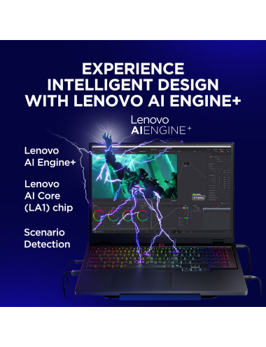 Lenovo Legion 5 15IRX10 | Eclipse Black | 15.1 " | OLED | WQXGA | 2560 x 1600 pixels | Glossy | Intel Core i7 | i7-14700HX | 16 