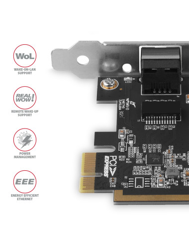 AXAGON Gigabit Ethernet PCI-Express network card with proven Realtek chipset version | PCEE-GRF