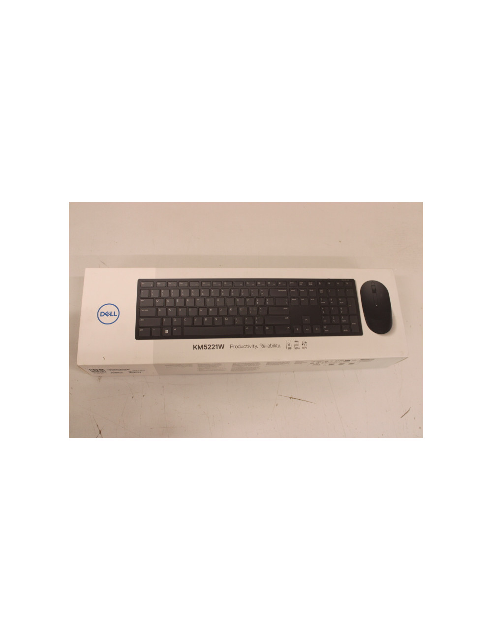 SALE OUT. | Dell | Pro Keyboard and Mouse (RTL BOX) | KM5221W | Keyboard and Mouse Set | Wireless | Batteries included | US | RE