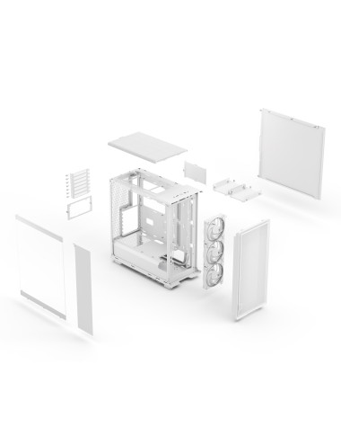 Fractal Design Case | Epoch | White TG RGB Clear Tint | ATX | Power supply included No