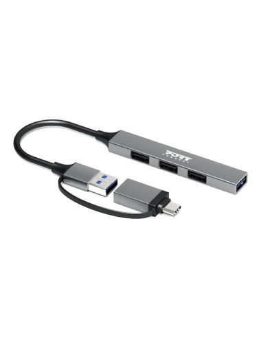 PORT CONNECT Hub USB 4 Ports Slim Combo for BtoC | PORT CONNECT