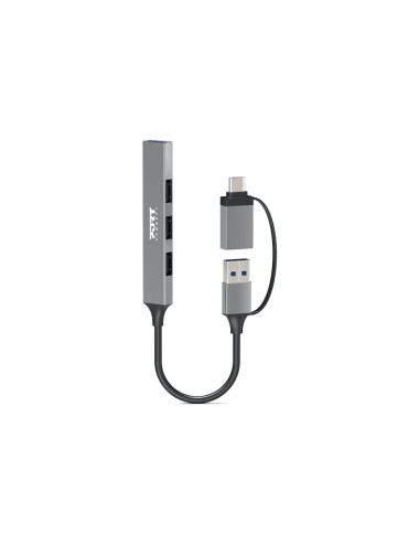PORT CONNECT Hub USB 4 Ports Slim Combo for BtoC | PORT CONNECT