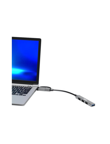 PORT CONNECT Hub USB 4 Ports Slim Combo for BtoC | PORT CONNECT