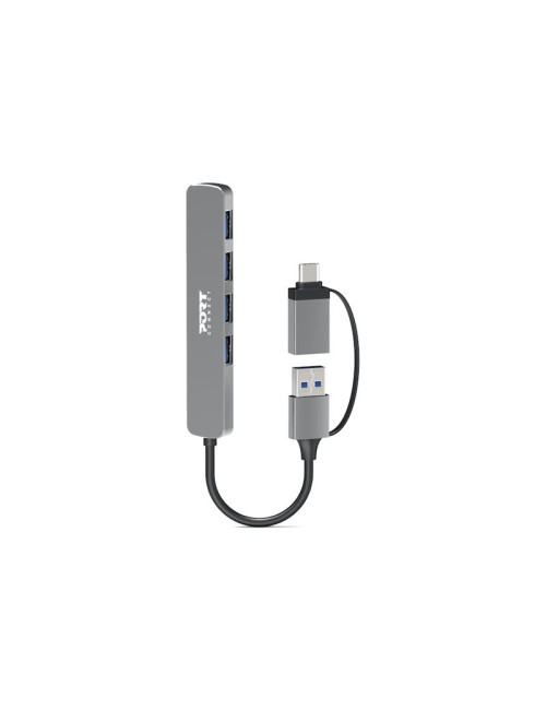 PORT CONNECT Hub USB 4 Ports 3.0 Slim Combo for BtoC | PORT CONNECT