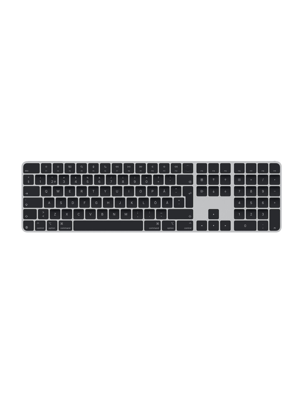 Apple Magic Keyboard with Touch ID and Numeric Keypad | MXK83S/A | Standard | Wireless | Swedish | Bluetooth