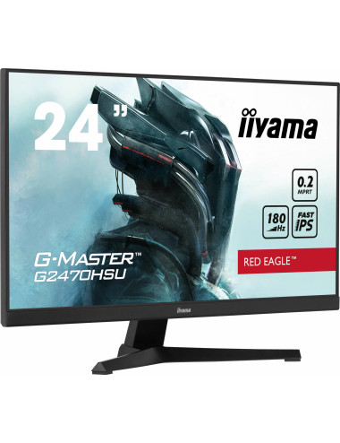 LCD Monitor|IIYAMA|G2470HSU-B6|24"|Panel IPS|1920x1080|16:9|180Hz|Matte|0.2 ms|Speakers|Colour Black|G2470HSU-B6