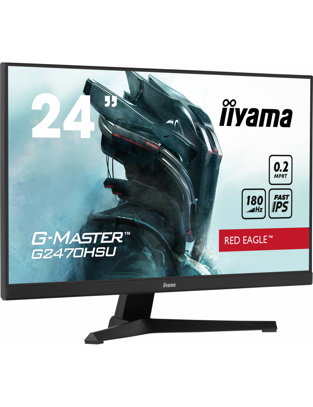 LCD Monitor|IIYAMA|G2470HSU-B6|24"|Panel IPS|1920x1080|16:9|180Hz|Matte|0.2 ms|Speakers|Colour Black|G2470HSU-B6
