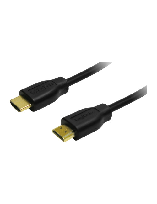 Logilink HDMI A male - HDMI A male, 1.4v 1.5 m, black, connection cable