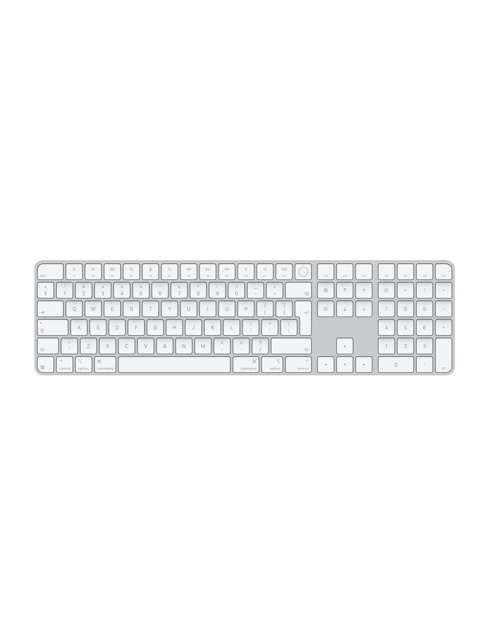 Apple Magic Keyboard with Touch ID and Numeric Keypad | Keyboard | Wireless | English | White