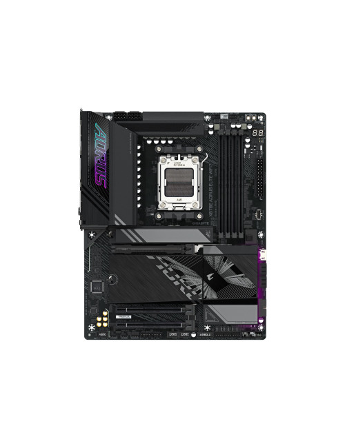 Gigabyte X870E A ELITE WIFI7 | Processor family AMD | Processor socket AM5 | DDR5 | Supported hard disk drive interfaces SATA, M