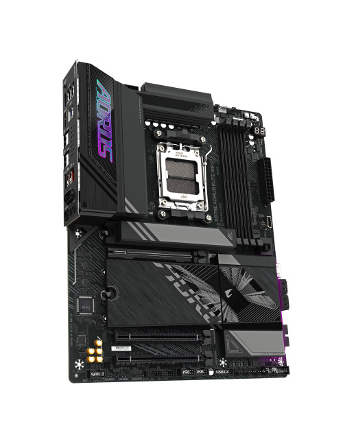 Gigabyte X870E A ELITE WIFI7 | Processor family AMD | Processor socket AM5 | DDR5 | Supported hard disk drive interfaces SATA, M