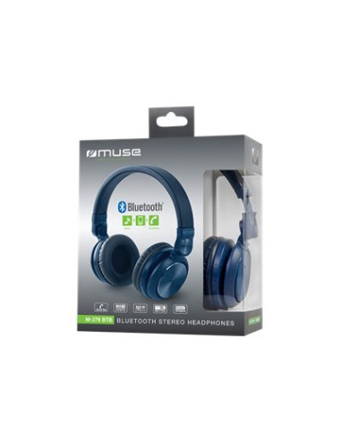 Muse | M-276BTB | Wireless | On-Ear | Microphone | Wireless | Blue