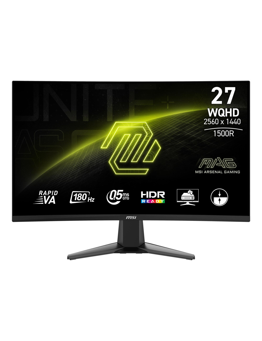 LCD Monitor|MSI|27 "|2560 x 1440 pixels|Quad HD|Native aspect ratio 16:9|LCD|Curved|MAG27CQ6F