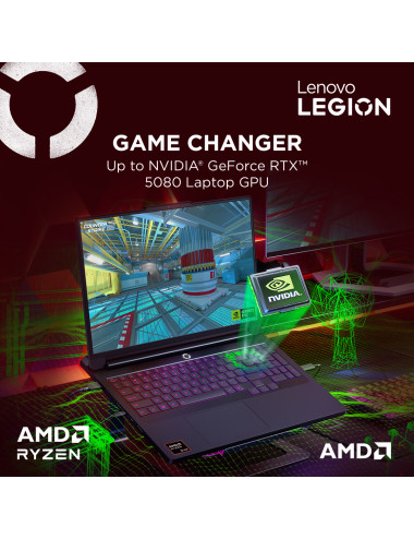 Lenovo Legion Pro 7 16AFR10H | Eclipse Black | 16 " | OLED | WQXGA | 2560 x 1600 pixels | Glossy | AMD Ryzen 9 | 9955HX3D | 32 G