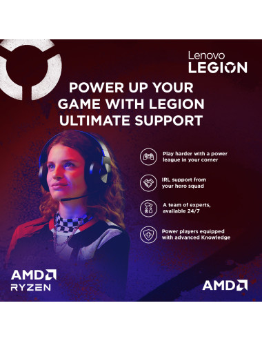 Lenovo Legion Pro 7 16AFR10H | Eclipse Black | 16 " | OLED | WQXGA | 2560 x 1600 pixels | Glossy | AMD Ryzen 9 | 9955HX3D | 32 G