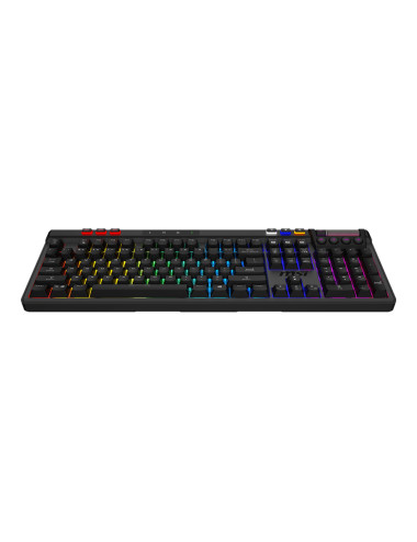 MSI STRIKE PRO WIRELESS | Gaming keyboard | Wireless | US | Black | 2.4 GHz Wireless, Bluetooth, USB 2.0 | Kailh Midnight Pro Si