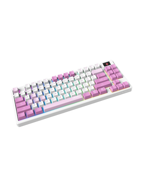 MSI FORGE GK600 TKL WIRELESS VIOLET | Gaming keyboard | Wireless | US | 2.4 GHz Wireless, Bluetooth, USB 2.0 | Mechanical Linear