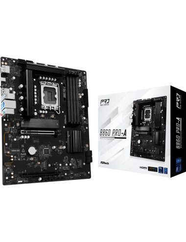 Mainboard|ASROCK|Intel B860 Express|LGA1851|ATX|Memory DDR5|Memory slots 4|1xHDMI|1xDisplayPort|1xAudio-In|1xAudio-Out|1xMicroph