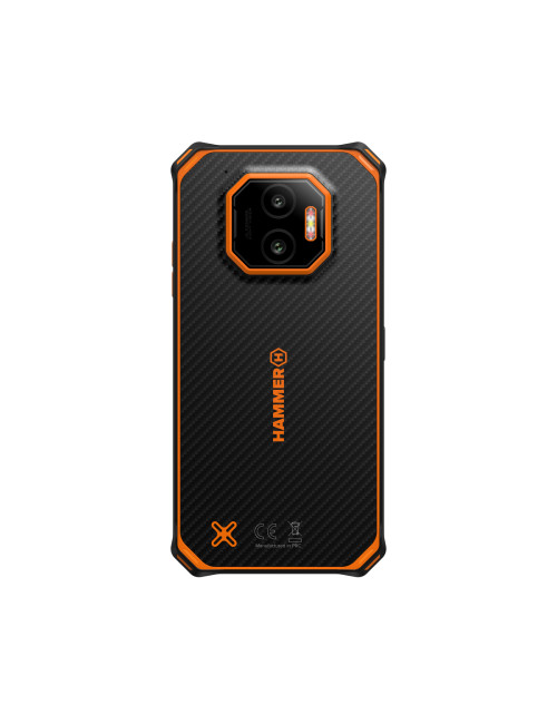 Hammer Energy X2 | Black/Orange | 6.1 " | IPS | 1560 x 720 pixels | Mediatek | Dimensity 6300 | Internal RAM 8 GB | 256 GB | mic